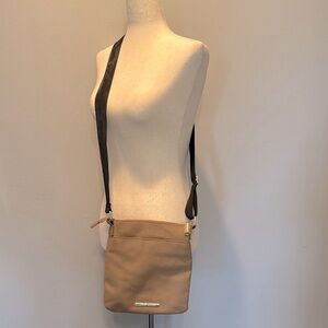 Steve Madden tan leather crossbody EUC